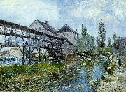 Alfred Sisley Provencher's Mill at Moret oil painting picture wholesale